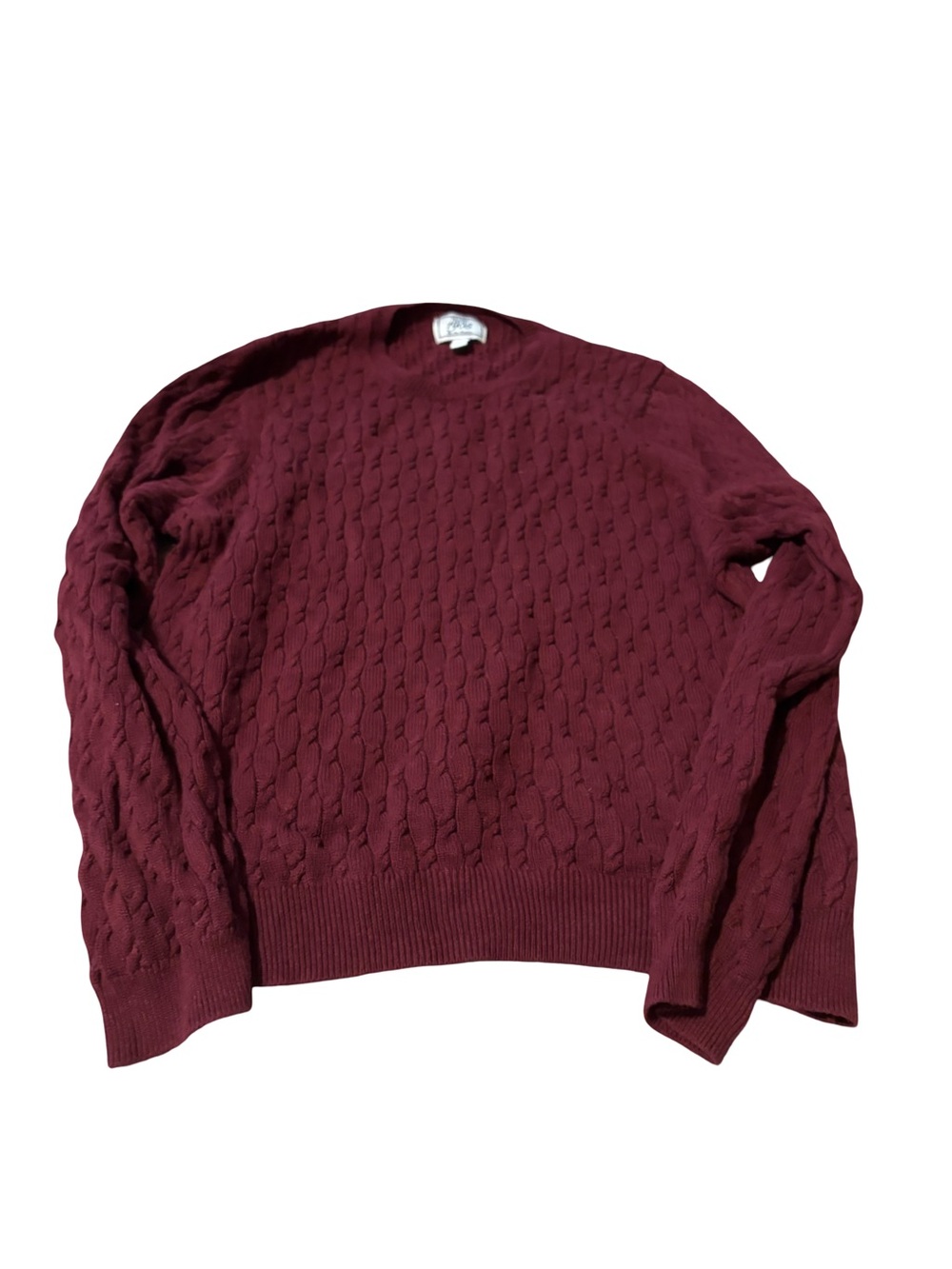 JOS A BANK Pima cotton - men’s cotton ccl sweater - Burgundy pull over
